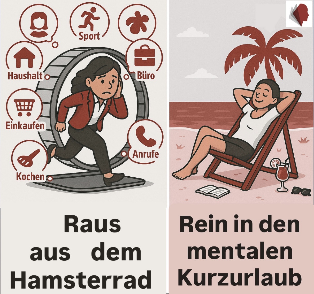 Du betrachtest gerade kostenfreier Workshop „Raus aus dem Hamsterrad – rein in den mentalen Kurzurlaub“